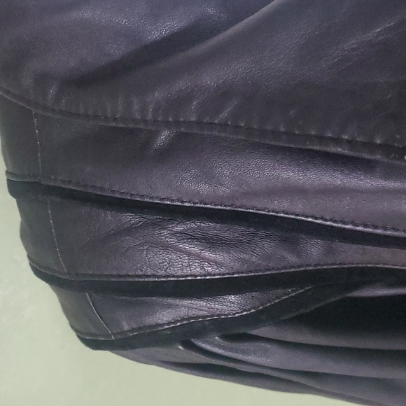Vintage lamb leather 80s style jacket - Picture 2 of 12